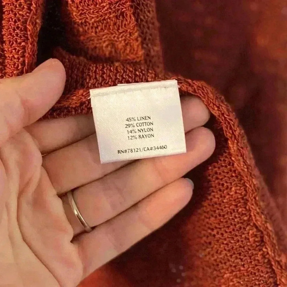 Eileen Fisher Rust Cardigan - Picture 5 of 7
